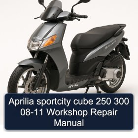 Aprilia sportcity cube 250 300 08-11 Workshop Repair Manual