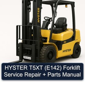 HYSTER T5XT (E142) Forklift Service Repair + Parts Manual