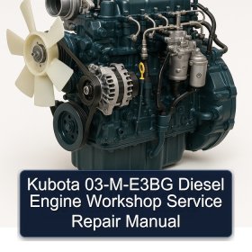 Kubota 03-M-E3BG Diesel Engine Workshop Service Repair Manual
