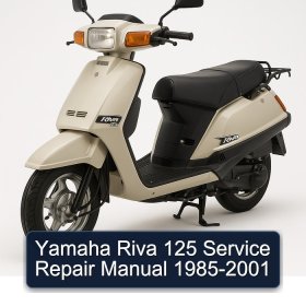 Yamaha Riva 125 Service Repair Manual 1985-2001