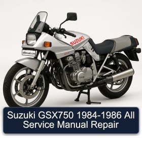 Suzuki GSX750 1984-1986 All Service Manual Repair