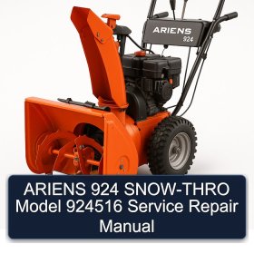 ARIENS 924 SNOW-THRO Model 924516 Service Repair Manual