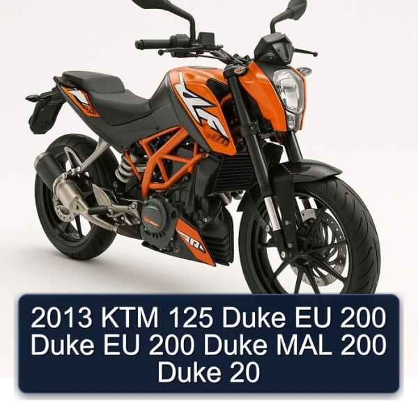 2013 KTM 125 Duke EU 200 Duke EU 200 Duke MAL 200 Duke 20