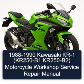 1988-1990 Kawasaki KR-1 (KR250-B1 KR250-B2) Motorcycle Workshop Service Repair Manual