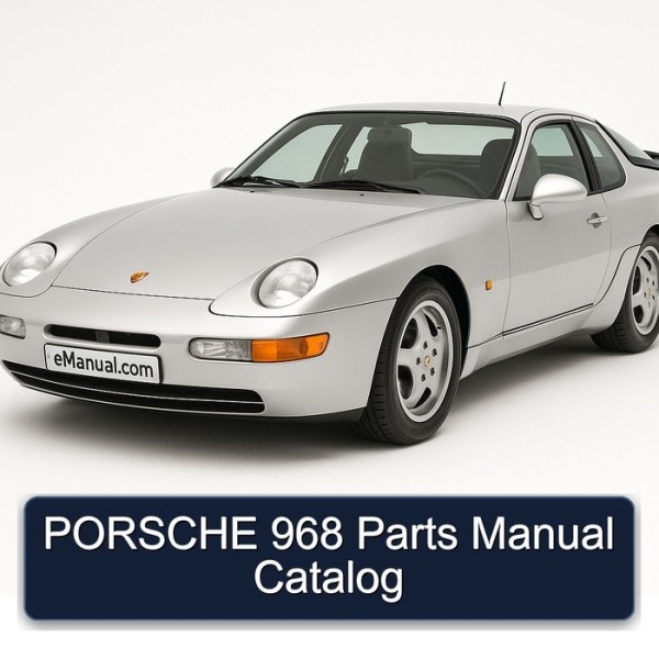 PORSCHE 968 Parts Manual Catalog