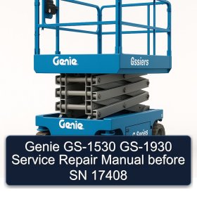 Genie GS-1530 GS-1930 Service Repair Manual before SN 17408