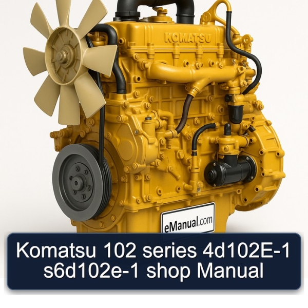 Komatsu 102 series 4d102E-1 s6d102e-1 shop Manual