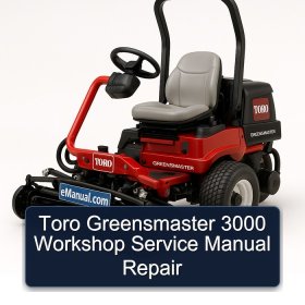 Toro Greensmaster 3000 Workshop Service Manual Repair