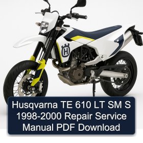 Husqvarna TE 610 LT SM S 1998-2000 Repair Service Manual PDF Download