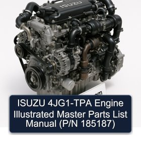 ISUZU 4JG1-TPA Engine Illustrated Master Parts List Manual (P/N 185187)