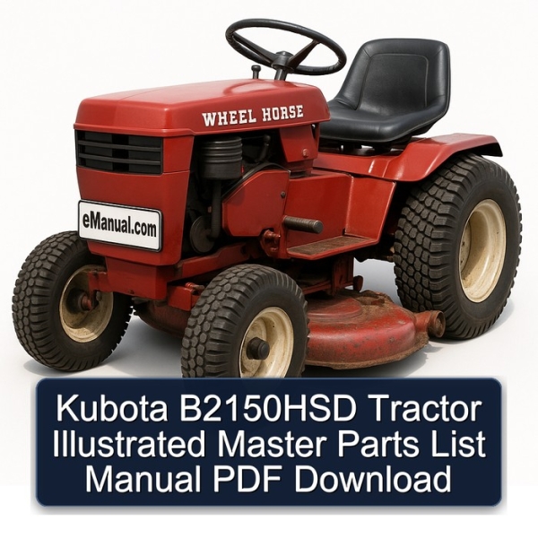 Kubota B2150HSD Tractor Illustrated Master Parts List Manual PDF Download