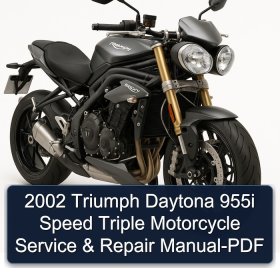 2002 Triumph Daytona 955i Speed Triple Motorcycle Service & Repair Manual-PDF
