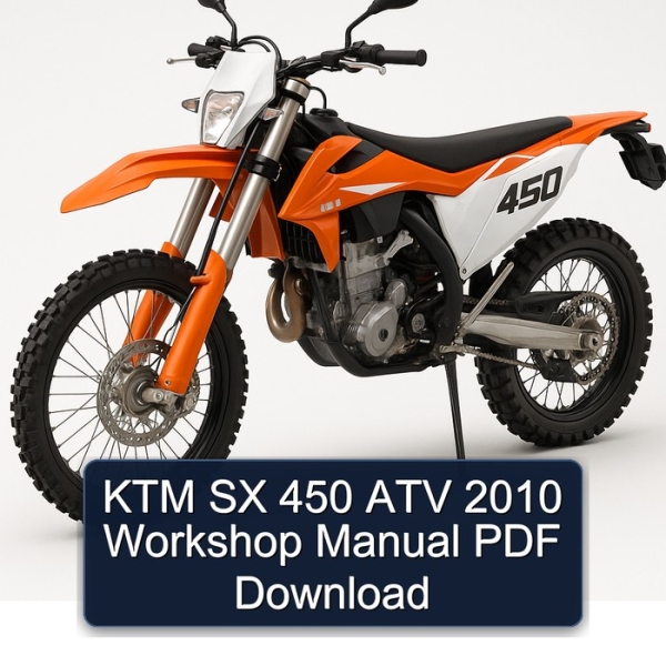 KTM SX 450 ATV 2010 Workshop Manual PDF Download