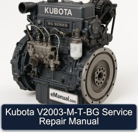 Kubota V2003-M-T-BG Service Repair Manual