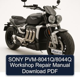 SONY PVM-8041Q/8044Q Workshop Repair Manual Download PDF