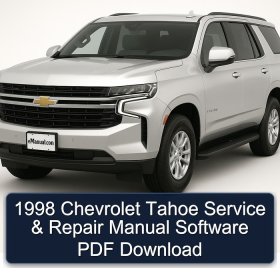 1998 Chevrolet Tahoe Service & Repair Manual Software PDF Download