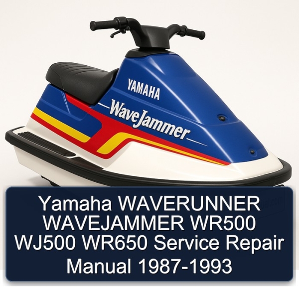 Yamaha WAVERUNNER WAVEJAMMER WR500 WJ500 WR650 Service Repair Manual 1987-1993