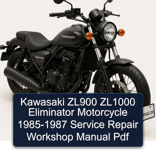 Kawasaki ZL900 ZL1000 Eliminator Motorcycle 1985-1987 Service Repair Workshop Manual Pdf