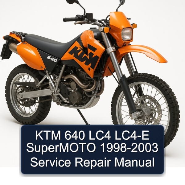 KTM 640 LC4 LC4-E SuperMOTO 1998-2003 Service Repair Manual