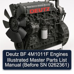Deutz BF 4M1011F Engines Illustrated Master Parts List Manual (Before SN 0262361)