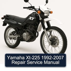 Yamaha Xt-225 1992-2007 Repair Service Manual
