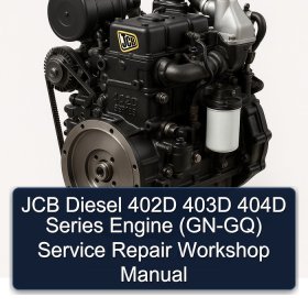 JCB Diesel 402D 403D 404D Series Engine (GN-GQ) Service Repair Workshop Manual