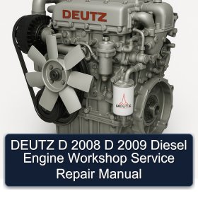 DEUTZ D 2008 D 2009 Diesel Engine Workshop Service Repair Manual