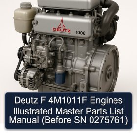 Deutz F 4M1011F Engines Illustrated Master Parts List Manual (Before SN 0275761)
