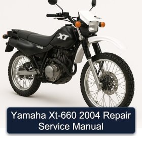 Yamaha Xt-660 2004 Repair Service Manual