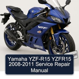 Yamaha YZF-R15 YZFR15 2008-2011 Service Repair Manual