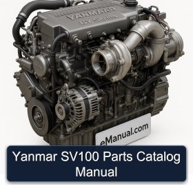 Yanmar SV100 Parts Catalog Manual