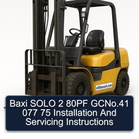 Baxi SOLO 2 80PF GCNo.41 077 75 Installation And Servicing Instructions