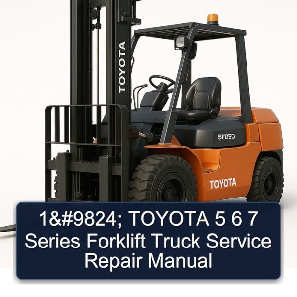 1♠ TOYOTA 5 6 7 Series Forklift Truck Service Repair Manual