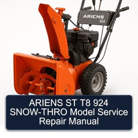 ARIENS ST T8 924 SNOW-THRO Model Service Repair Manual