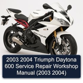2003 2004 Triumph Daytona 600 Service Repair Workshop Manual (2003 2004)