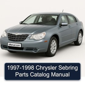 1997-1998 Chrysler Sebring Parts Catalog Manual