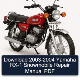 Download 2003-2004 Yamaha RX-1 Snowmobile Repair Manual PDF