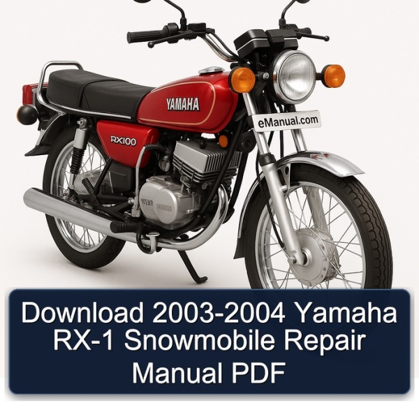 Download 2003-2004 Yamaha RX-1 Snowmobile Repair Manual PDF