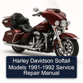 Harley Davidson Softail Models 1991-1992 Service Repair Manual