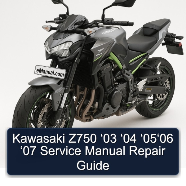 Kawasaki Z750 ‘03 ‘04 ‘05‘06 ‘07 Service Manual Repair Guide