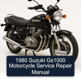 1980 Suzuki Gs1000 Motorcycle Service Repair Manual