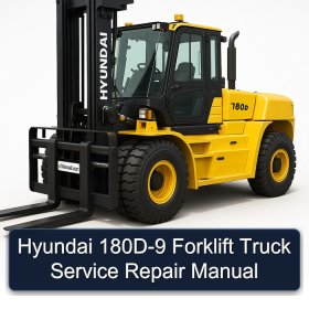 Hyundai 180D-9 Forklift Truck Service Repair Manual