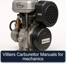 Villiers Carburettor Manuals for mechanics