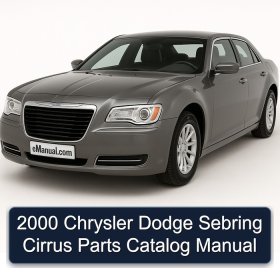 2000 Chrysler Dodge Sebring Cirrus Parts Catalog Manual