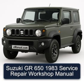 Suzuki GR 650 1983 Service Repair Workshop Manual