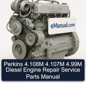 Perkins 4.108M 4.107M 4.99M Diesel Engine Repair Service Parts Manual