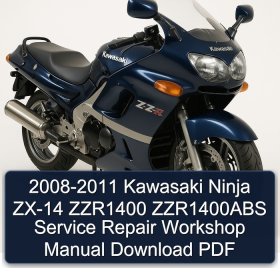 2008-2011 Kawasaki Ninja ZX-14 ZZR1400 ZZR1400ABS Service Repair Workshop Manual Download PDF
