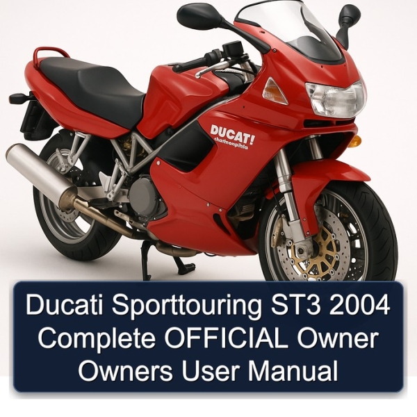 Ducati Sporttouring ST3 2004 Complete OFFICIAL Owner Owners User Manual