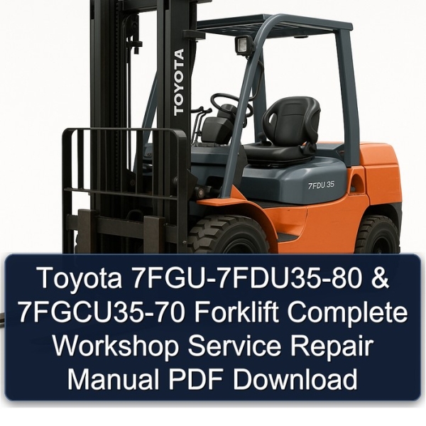 Toyota 7FGU-7FDU35-80 & 7FGCU35-70 Forklift Complete Workshop Service Repair Manual PDF Download