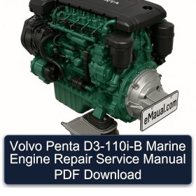 Volvo Penta D3-110i-B Marine Engine Repair Service Manual PDF Download
